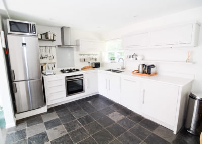 Kitchen in the nest, self catering accommodation near Winchester